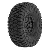 Toyo Open Country R/T Trail 1.0" Tires Mounted on Mini Impulse Black Internal Bead-Loc 7mm Hex Wheels (4) for SCX24 Front or Rear