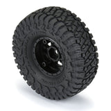 Toyo Open Country R/T Trail 1.0" Tires Mounted on Mini Impulse Black Internal Bead-Loc 7mm Hex Wheels (4) for SCX24 Front or Rear