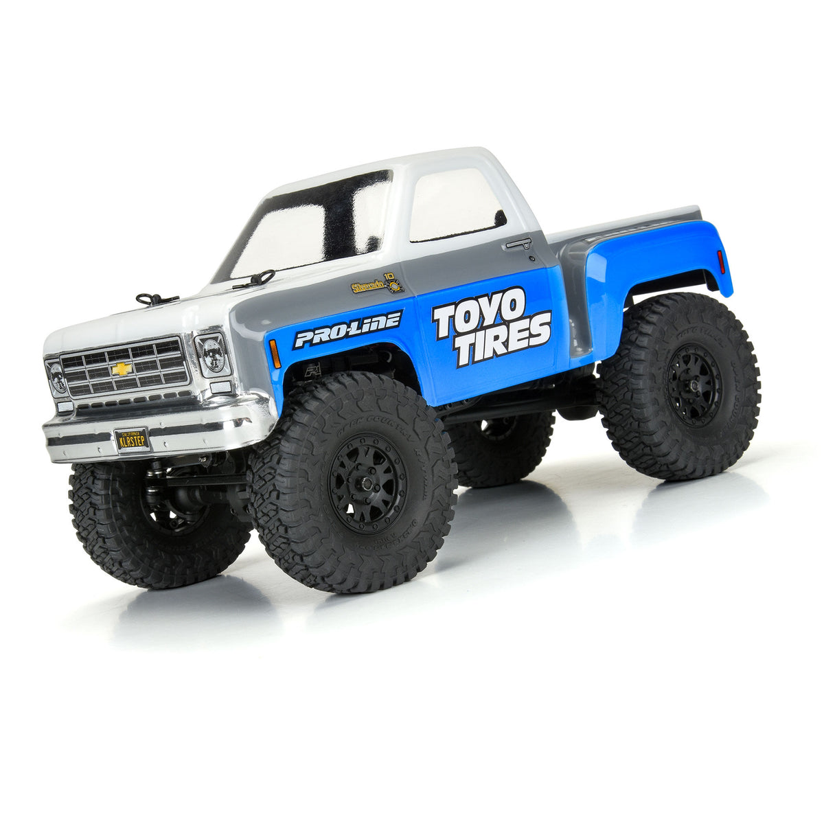 Toyo Open Country R/T Trail 1.0" Tires Mounted on Mini Impulse Black Internal Bead-Loc 7mm Hex Wheels (4) for SCX24 Front or Rear