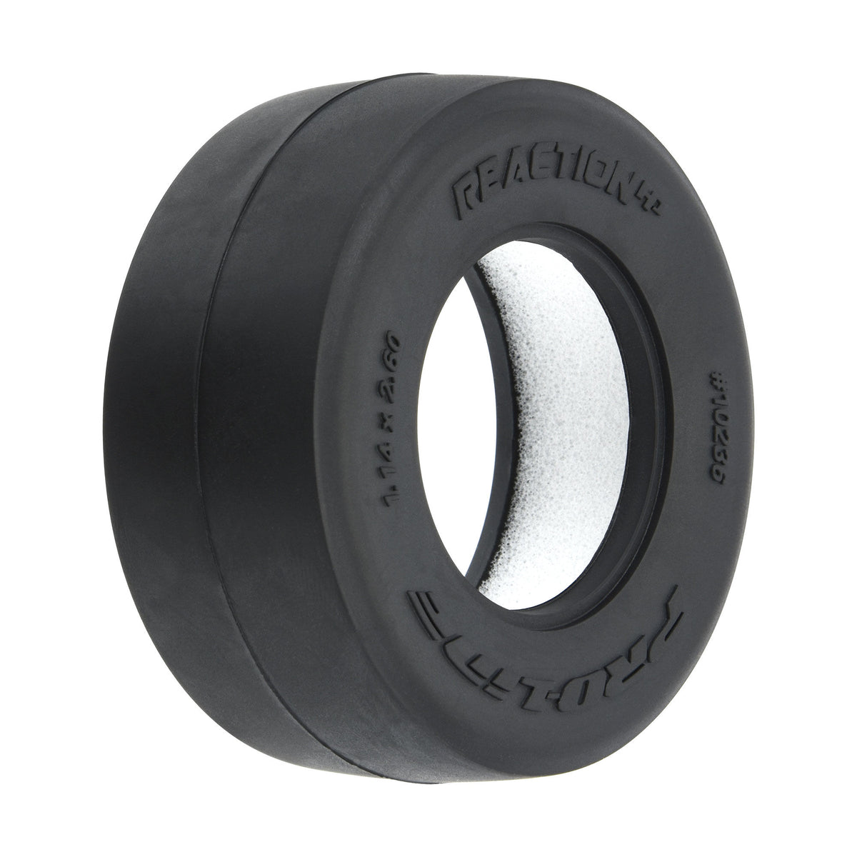 Reaction HP No-Prep Drag Racing BELTED Tires (2) for Losi Mini No-Prep Drag Car Rear