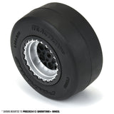 Reaction HP No-Prep Drag Racing BELTED Tires (2) for Losi Mini No-Prep Drag Car Rear