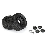 Trencher 5.7in Tires Mounted on Raid Black 8x48 Removable 24mm Hex Wheel 2 for X-MAXX, KRATON 8S & Other Large Vehicles Front or Rear