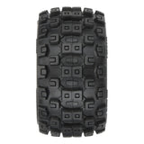 Badlands MX 1.85" All-Terrain Truck Tires (4) Mounted on Raid Black 12mm Hex Wheels for Granite GROM 4x4 Front or Rear