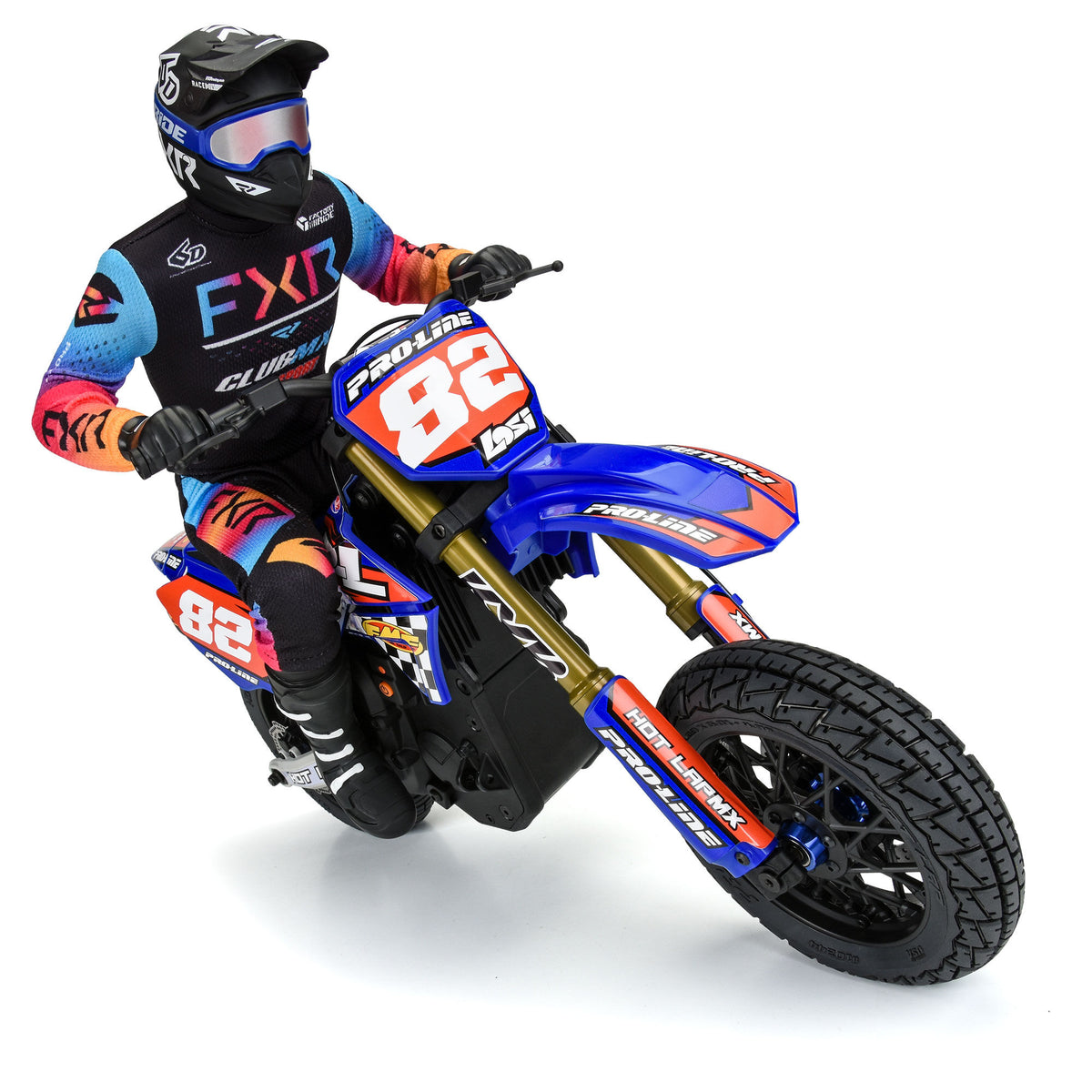 Hot Lap S3 Motorcycle Front Tire Mounted on Black Supermoto Wheel for Promoto-MX Front
