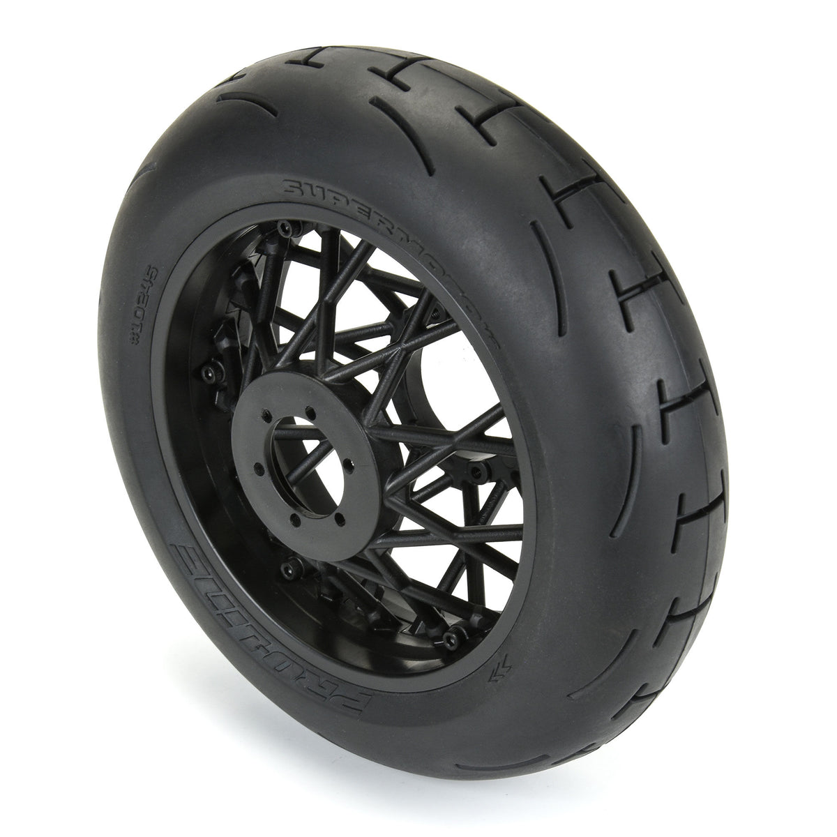 Supermoto V2 S3 Rear Tire Mounted on Black Supermoto Wheel for Promoto-MX/SM