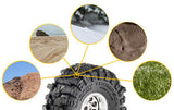 1/30 Baja Pro X Front/Rear Mounted Chrome Beast (4): Axial SCX30