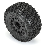 Aztek SC 2.2"/3.0" M2 (Medium) Tires Mounted on Raid Black 6x30 Removable Hex (12mm & 14mm) SC Wheels for Slash® 2wd, Slash® 4x4, ProTrac™ & Senton™ 4x4 Front or Rear