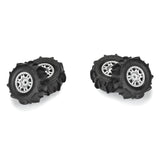 Dumont F/R Tires Mounted 12mm Hex Silver Impulse (4) for Arrma Mojave Grom