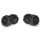 Dumont F/R Tires Mounted 12mm Hex Black Raid (4) for Arrma Granite Grom