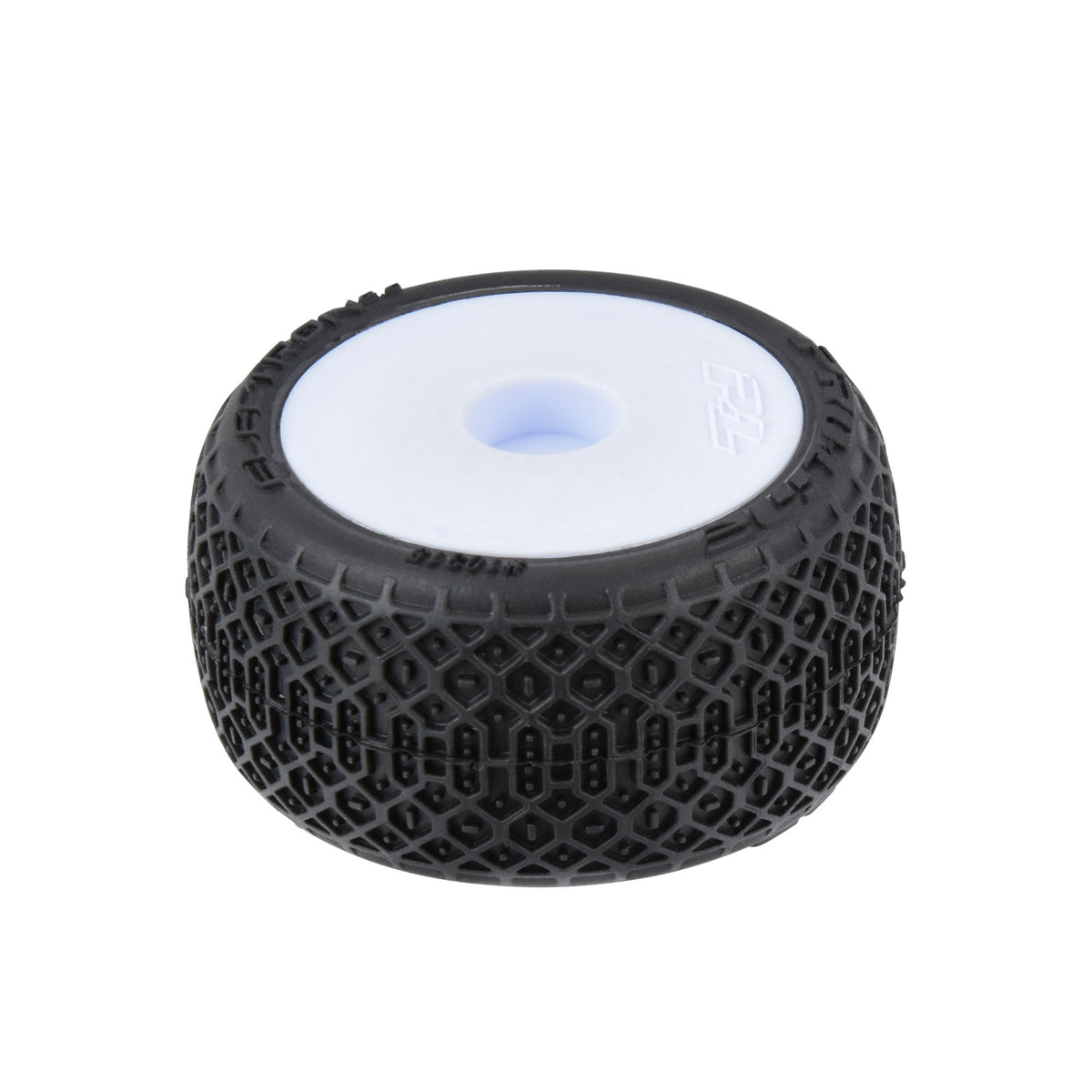 Electron 2.0 F/R Tires Mounted 7mm White (4) for Losi Micro-T