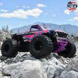 Dirt Hawg 2.0 F/R 2.6" MT Tires Mounted Arrma Stock Wheel Black (2) for ARRMA QUAKE & GORGON