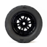 Vector F/R Tires MTD 12mm Black Split Six (4) for ARRMA MOJAVE GROM