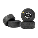 Vector F/R Tires MTD 12mm Black Split Six (4) for ARRMA MOJAVE GROM