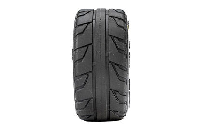 Vector F/R Tires MTD 12mm Black Split Six (4) for ARRMA MOJAVE GROM