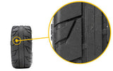 Vector F/R Tires MTD 12mm Black Split Six (4) for ARRMA MOJAVE GROM