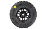 Vector F/R Tires MTD 12mm Black Split Six (4) for ARRMA MOJAVE GROM