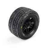 Menace F/R Street Tires Mounted 12mm Black Split Six for ARRMA Mini KRATON