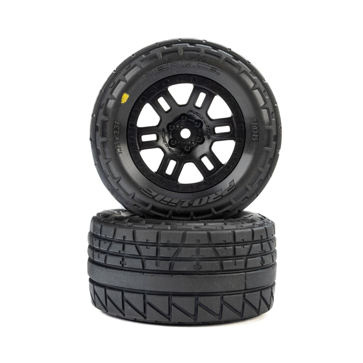 Menace F/R Street Tires Mounted 12mm Black Split Six for ARRMA Mini KRATON