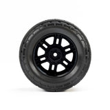 Menace F/R Street Tires Mounted 12mm Black Split Six for ARRMA Mini KRATON