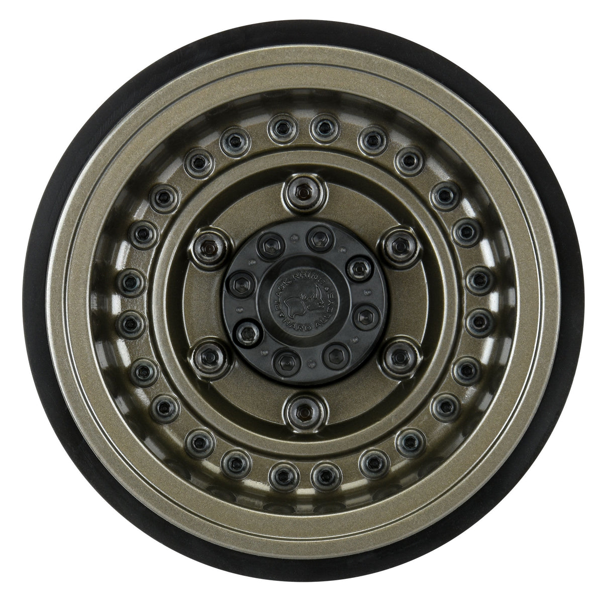 Black Rhino Armory Gunmetal 2.9" Aluminum Dual Offset (+5/+10) Wheels for Axial SCX6
