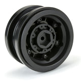 Black Rhino Armory Gunmetal 2.9" Aluminum Dual Offset (+5/+10) Wheels for Axial SCX6