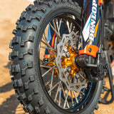 Pro-Spec Aluminum Front Hub, Gold: Promoto-MX