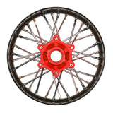 Pro-Spec Aluminum V2 Bead Rear Wheel Black/Red (1): Losi Promoto-SM