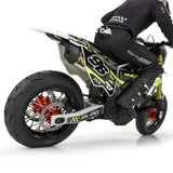 Pro-Spec Aluminum V2 Bead Rear Wheel Black/Red (1): Losi Promoto-SM