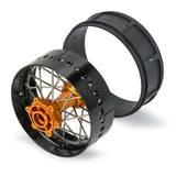 Pro-Spec Aluminum V2 Bead Rear Wheel Black/Gold (1): Losi Promoto-SM