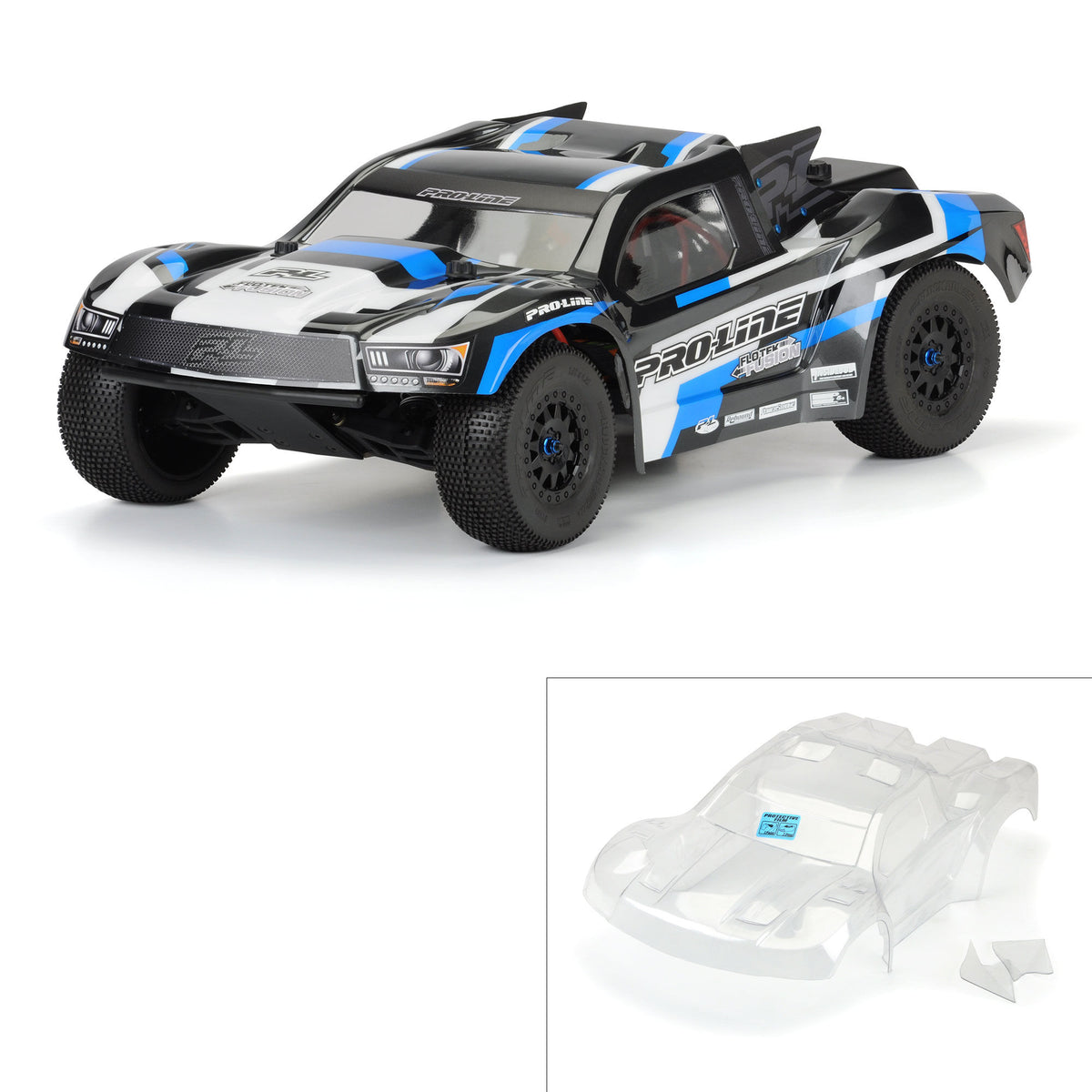 Pre-Cut Flo-Tek Fusion Clear Body : PRO-2 SC, SLH