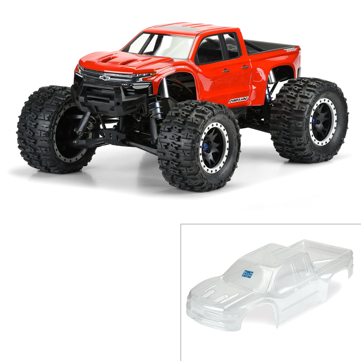Pre-Cut 2019 Chevy Silverado Z71 Clear Body X-MAXX