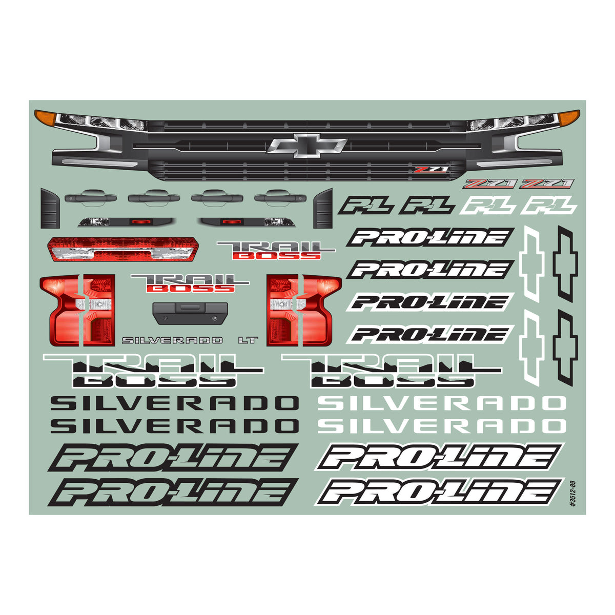 2019 Chevy Silverado Z71 Trail Boss Clr Body:SLH