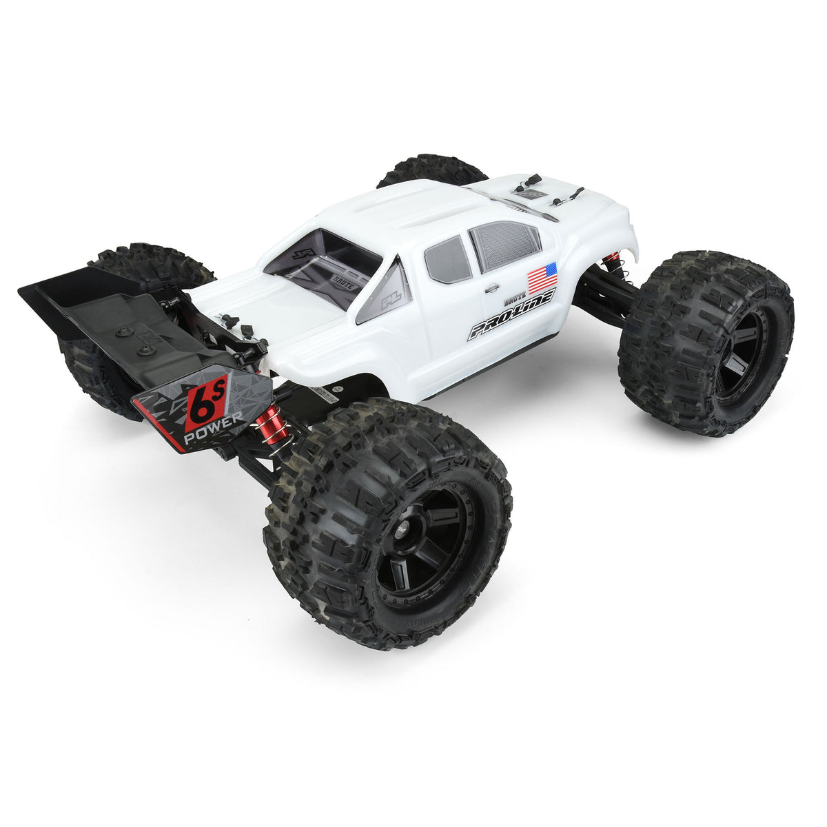 Pre-Cut Brute Bash Armor (White) Body-ARRMA Kraton
