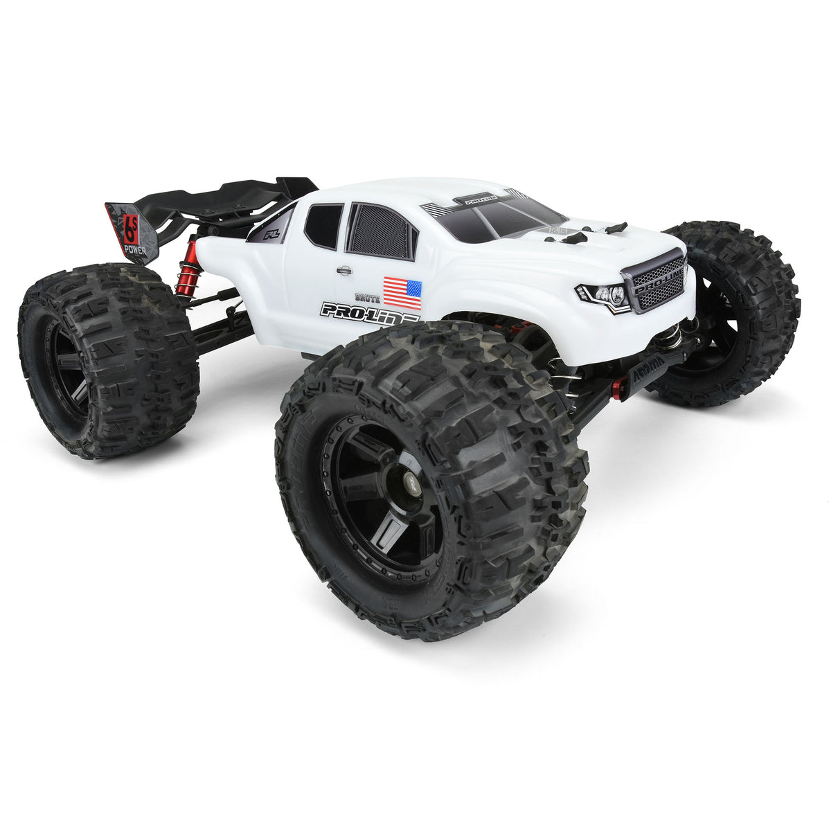 Pre-Cut Brute Bash Armor (White) Body-ARRMA Kraton