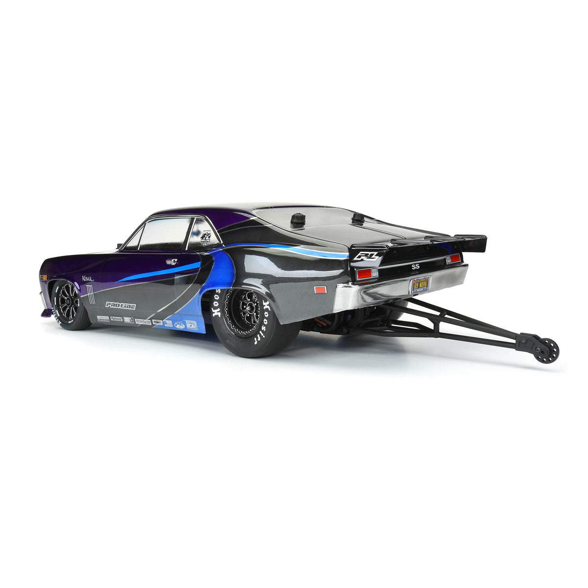 1969 Chevy Nova Clear Body: 22S/Slash 2wd Drag Car