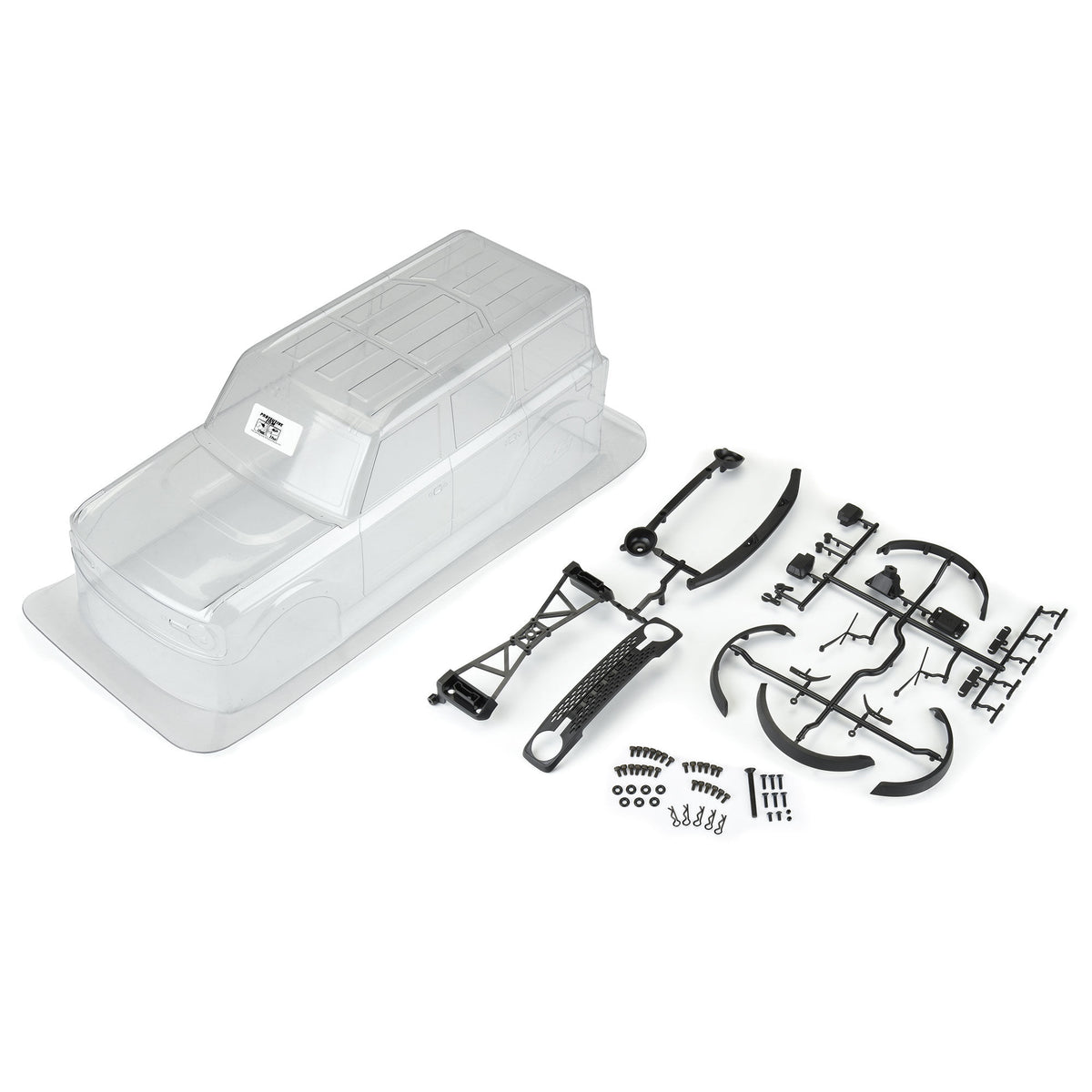 1/10 2021 Ford Bronco Clr Body Set 12.3: Crawlers