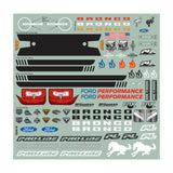 1/10 2021 Ford Bronco Clr Body Set 12.3: Crawlers
