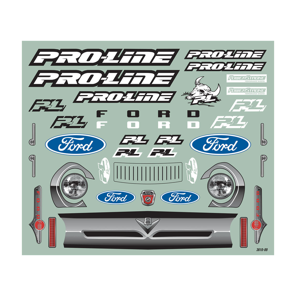 1/5 Pre-Cut 1956 Ford F-100 Clear Body for X-MAXX