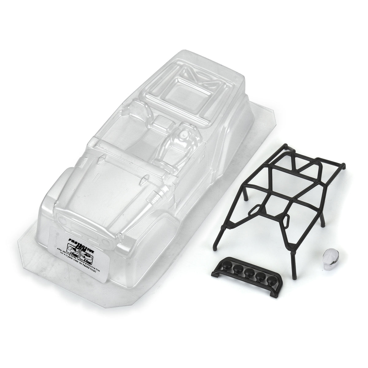 1979 Toyota Land Cruiser FJ40 Clear Body with Trail Cage for Axial SCX24