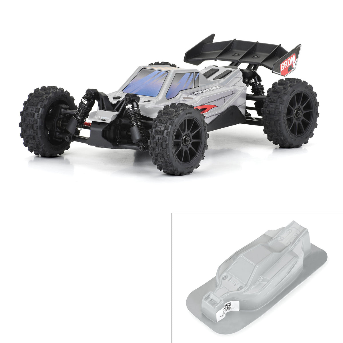 Axis Tough-Color Grey Body for Arrma Typhon GROM