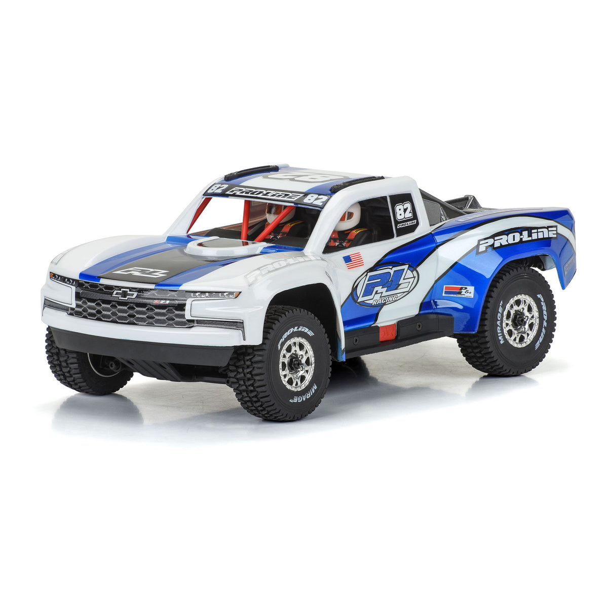 Pre-Cut 2019 Chevy Silverado Trophy Truck Clear Body for Arrma Mojave Grom