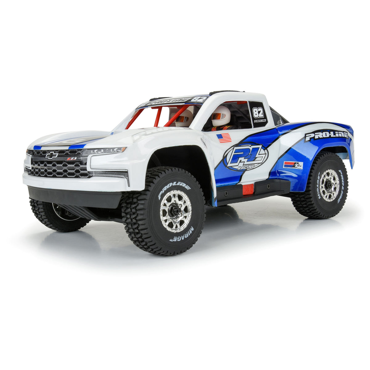 Pre-Cut 2019 Chevy Silverado Trophy Truck Clear Body for Arrma Mojave Grom