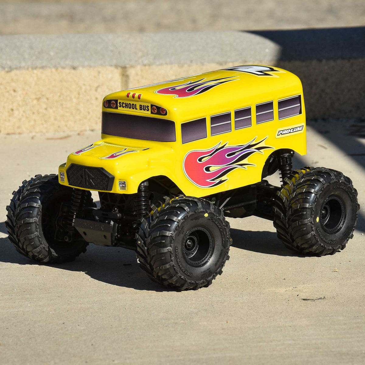School Bus Pre-Cut/Pre-Painted Yellow Body for ARRMA Gorgon/Quake GROM