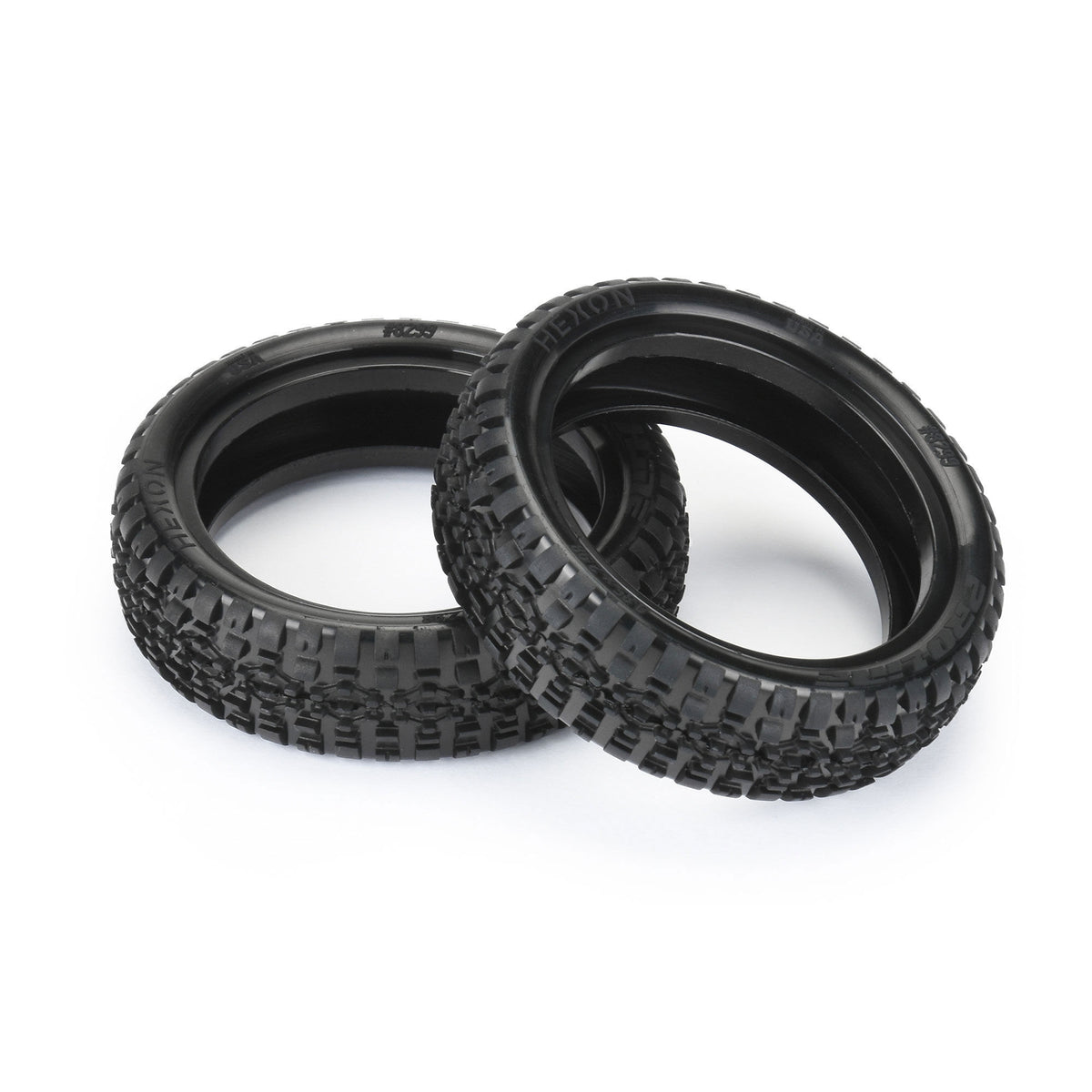 1/10 Hexon CR4 2WD Fr 2.2 Carpet Buggy Tires (2)