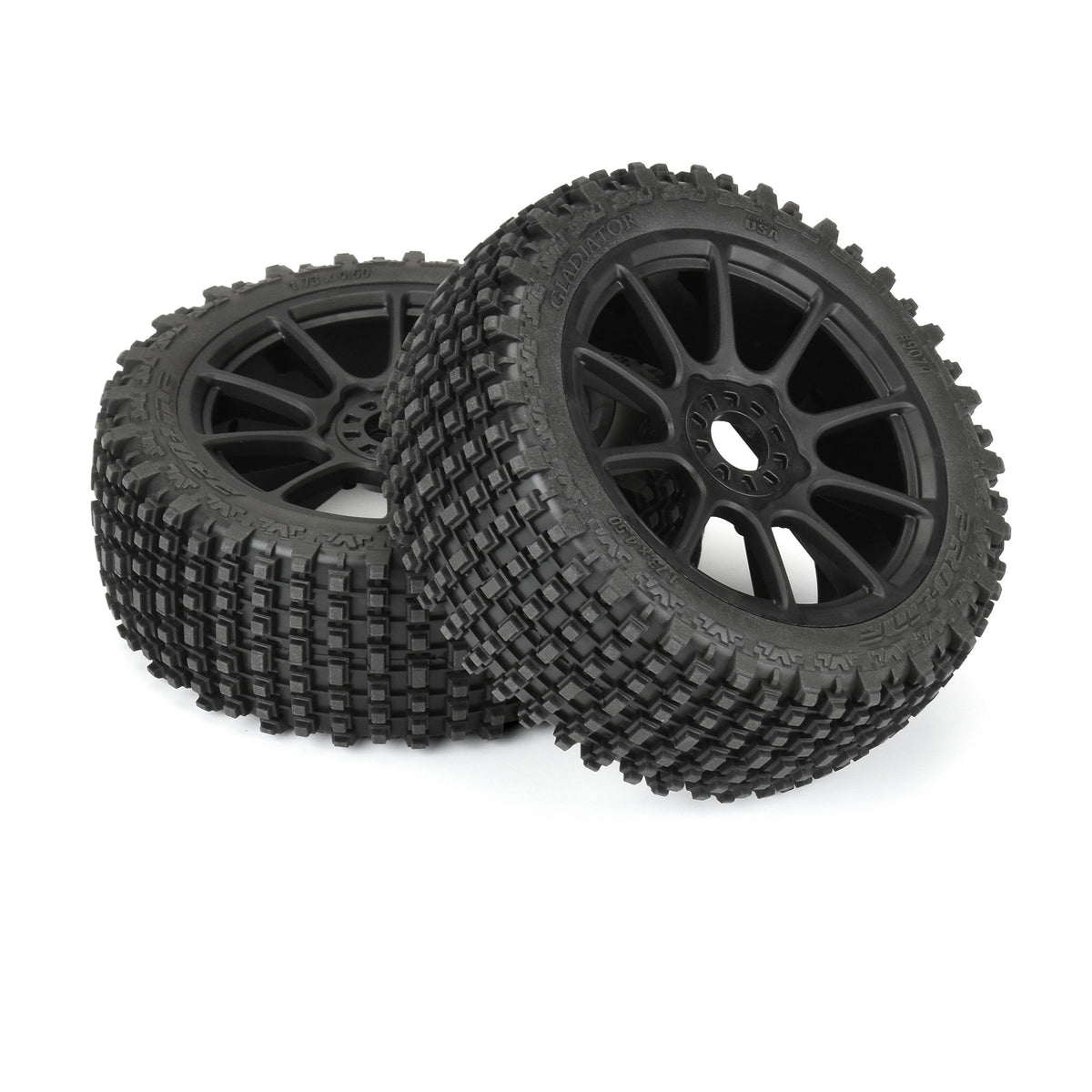 1/8 Gladiator M2 Fr/Rr BgyTire MTD Blk Mach 10 (2)