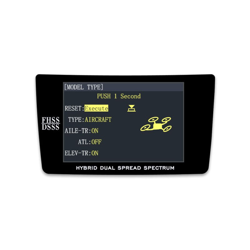 AT9S Pro 10/12-Channels radio (Mode 2) with R9DS Receiver