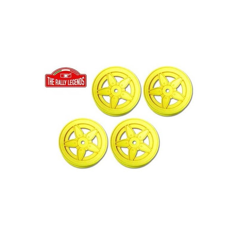 Lancia Stratos Rims Set 5 spokes yellow (4)