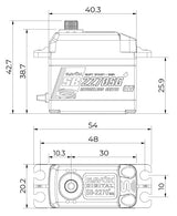 SB-2270SG Plus Servo 40Kg 0,12s HV Alu Brushless Steel Gear