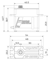 SV-1281SG Servo 60Kg 0.14s HV Alu Coreless Steel Gear