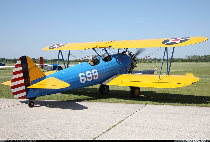 PT-17 Stearman Blue/yellow 20cc Gas ARF